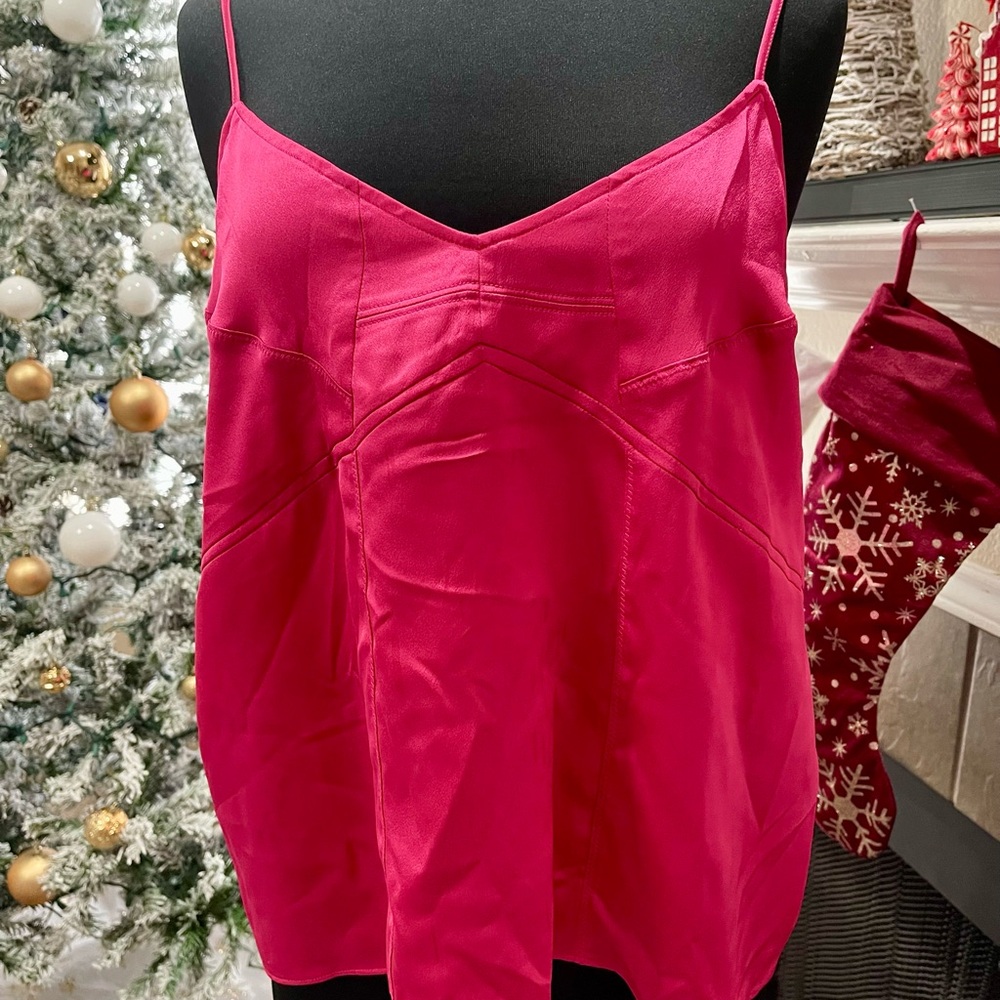 Vibrant Pink Spaghetti Strap Top